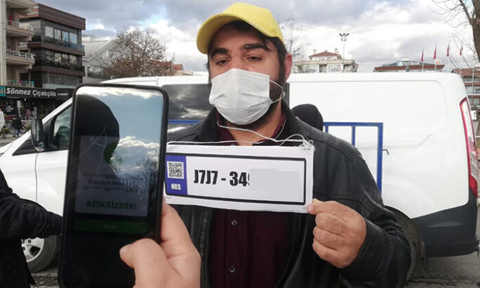 HES kodunu plaka yapıp boynuna astı!.