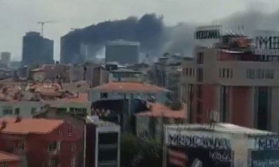 Ümraniye’de 29 katlı binada yangın