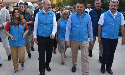 Bakan Soylu ve Pakdemirli’den gençlik merkezine ziyaret
