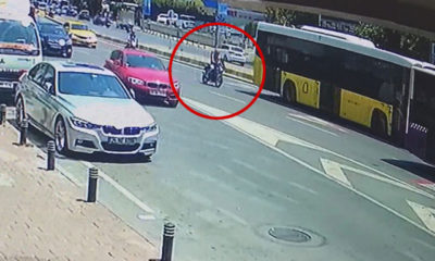 Şişli’de motosiklet sürücüsü ölümden döndü