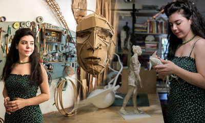 Atık kağıttan dev heykellere