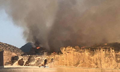 Hasankeyf’te yangın