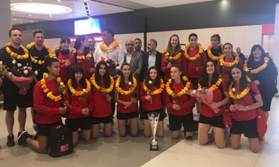 Voleybolda Avrupa Şampiyonu olan U16 Küçük Kız Milli Takımı yurda döndü