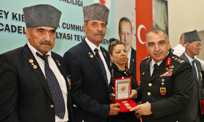 Diyarbakır’da, Kıbrıs Barış Harekatı gazilerine madalya
