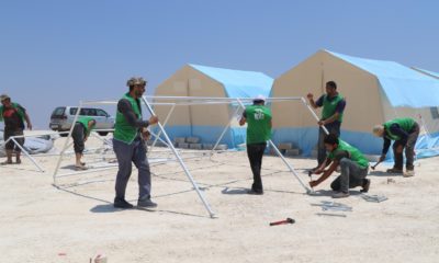 İdlib kırsalına 400 çadırlık yeni kamp 