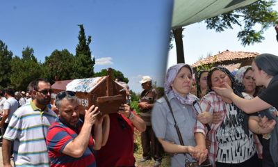 Denizden dönerken kazada ölen aynı aileden 4 kişi toprağa verildi