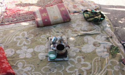 Ceylanpınar’da roketin düştüğü evdeki hasar görüntülendi