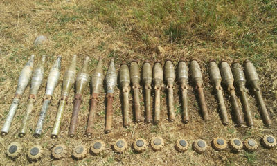 Herekol Dağı’nda PKK’nın mayın ve roketleri ele geçirildi