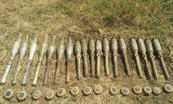 Herekol Dağı’nda PKK’nın mayın ve roketleri ele geçirildi