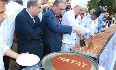 Hatay’da 80’inci yılda 80 metrelik künefe