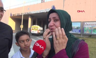 Şehit oğlunun isminin alt geçide verildiğini görünce gözyaşlarına hakim olamadı