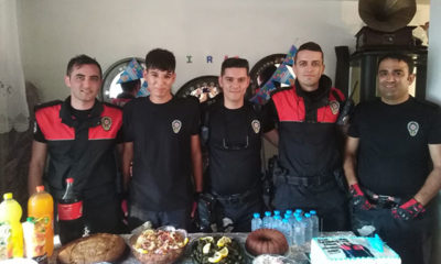 Enes’in polis olma hayali doğumum gününde gerçekleşti