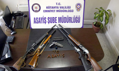 Kütahya’da ruhsatsız silah operasyonu: 8 gözaltı