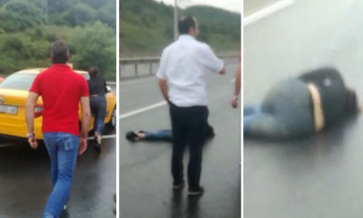 Eyüpsultan’da korku dolu anlar! Genç kadını taksiden attı, metrelerce sürükledi