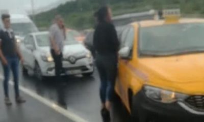 Eyüpsultan’da korku dolu anlar! Genç kadını taksiden attı, metrelerce sürükledi