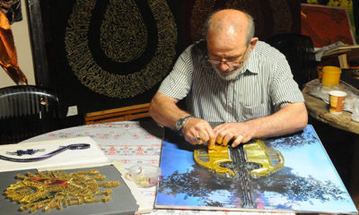 Bakır telden sanat eserleri üretiyor