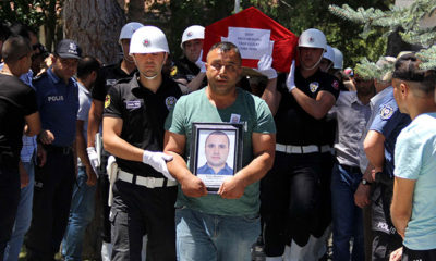 Şehit polis memuru Uluçay, son yolculuğuna uğurlandı
