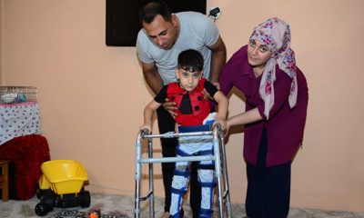 Küçük Zeydan tekerlekli sandalye bekliyor