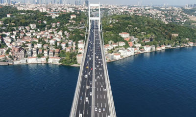 FSM Köprüsü’nde trafiğin son durumu havadan fotoğraflandı