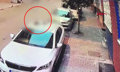6. kattan atılan Yunus Bebek otomobilin üzerine düşerek yaralandı