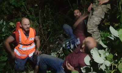 Sınırı kaçak geçerken mahsur kaldı, jandarmadan yardım istedi