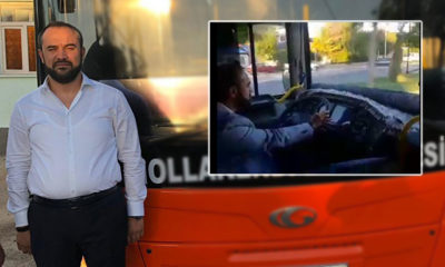 Şoförü gecikince yolcu otobüsünü Belediye Başkanı kullandı
