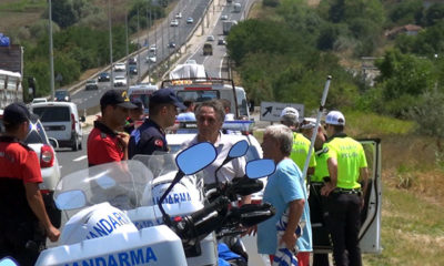 Silivri’de otomobil otluk alana uçtu, 3’ü çocuk 5 yaralı