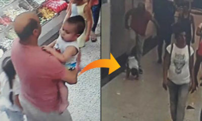 Kucağındaki bebeği sertçe yere koyup önce tekmeledi sonra öptü