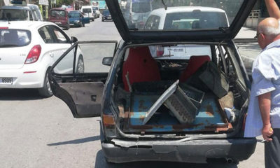 Sulama kanalı kapağı hırsızları, kovalamacayla yakalandı