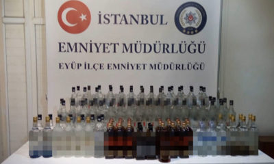 Eyüpsultan’da kaçak içki operasyonu