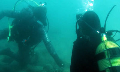 Dalgıçlar, denizdeki kirliliği gün yüzüne çıkardı