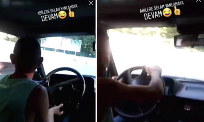 ‘Abilere selam, yanlamaya devam’ paylaşımı yapan sürücüye ceza