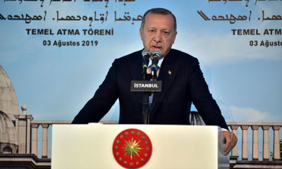 Cumhurbaşkanı Erdoğan Mor Efrem Süryani Kadim Kilisesi temel atma töreninde konuştu