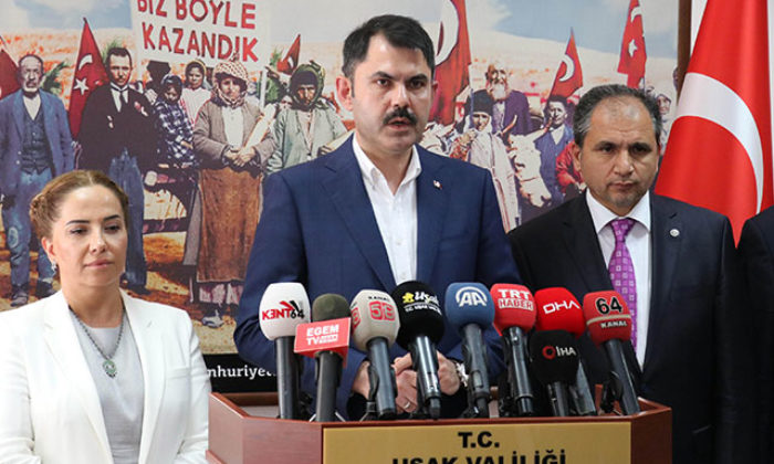 Bakan Kurum: Uşak’ın içme suyu ve doğasına zarar verecek pozisyondaysa karşısında dururuz