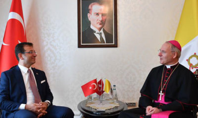 İmamoğlu, Vatikan Büyükelçisini kabul etti