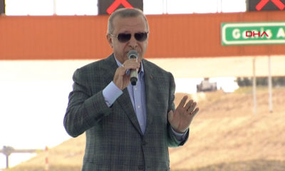 Erdoğan, İstanbul-İzmir Otoyolu’nun açılışında konuşuyor