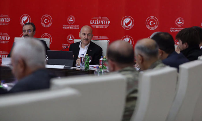 Bakan Soylu, Hatay’da ‘Sınır Güvenliği Toplantısı’na katıldı