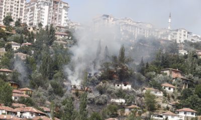 Ankara’da korkutan yangın! 10 gecekondu cayır cayır yandı
