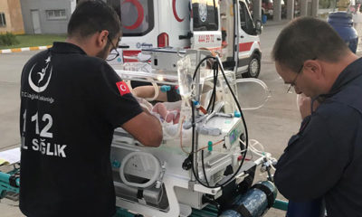Esra bebeğe, helikopterle sevk