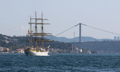 Romanya Donanması’nın 81 yaşındaki askeri gemisi İstanbul’dan ayrıldı