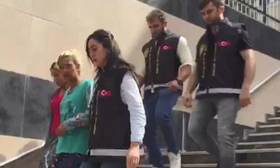 Gözaltına alınmamak için polise biber gazı sıkan şüpheliler kamerada