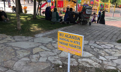 Çocuk parkı yakınında mangal yakmak yasaklandı