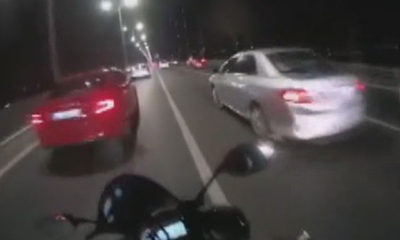 FSM Köprüsü’nde makas atan motosikletli kamerada
