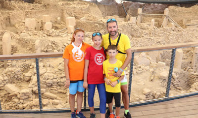 4 kişilik aile, bisikletle 27 günde Göbeklitepe’ye ulaştı