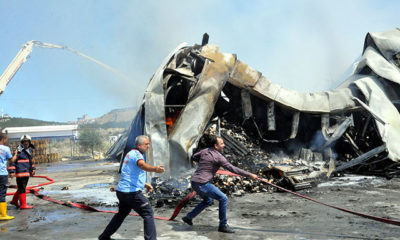 Ankara’da toptan gıda deposunda yangın