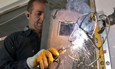 Kaynak ustasından sanat eseri
