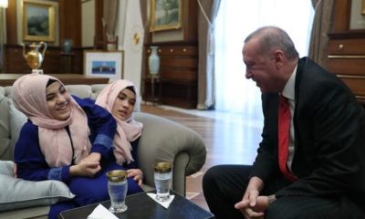 BAŞKAN ERDOĞAN SİYAM İKİZLERİNİ KABUL ETTİ!..
