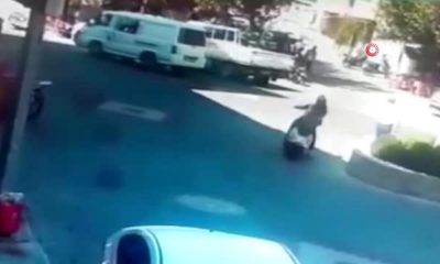 ÇANAKKALE’DE GÜLDÜREN KAZA! BİRKAÇ DAKİKA İÇİNDE İKİ KEZ ÇARPTI!.