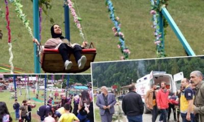 TARTIŞMALARA SEBEP OLAN AYDER YAYLASI’NDAKİ SALINCAKLARDA KAZA!.