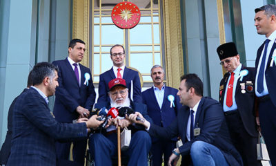 GAZİLERDEN BAŞKAN ERDOĞAN’A ZİYARET!. “O HAİNLERLE HER GÜN SAVAŞ İÇİNDE!.”